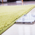 Microshaggy solid waterproof kitchen mat or area rug